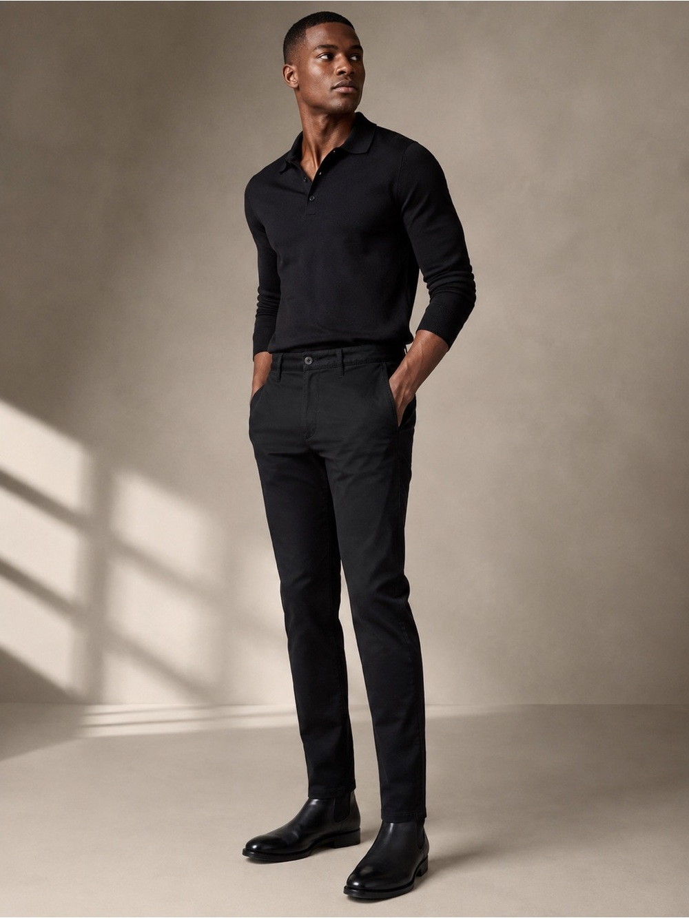 Gap Men’s Slim Stretch Khakis Black Pants 36x32